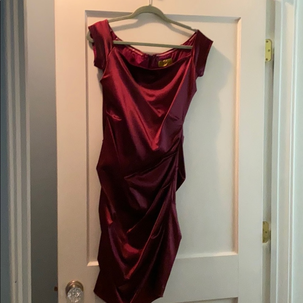 Nicole Miller ruched dress